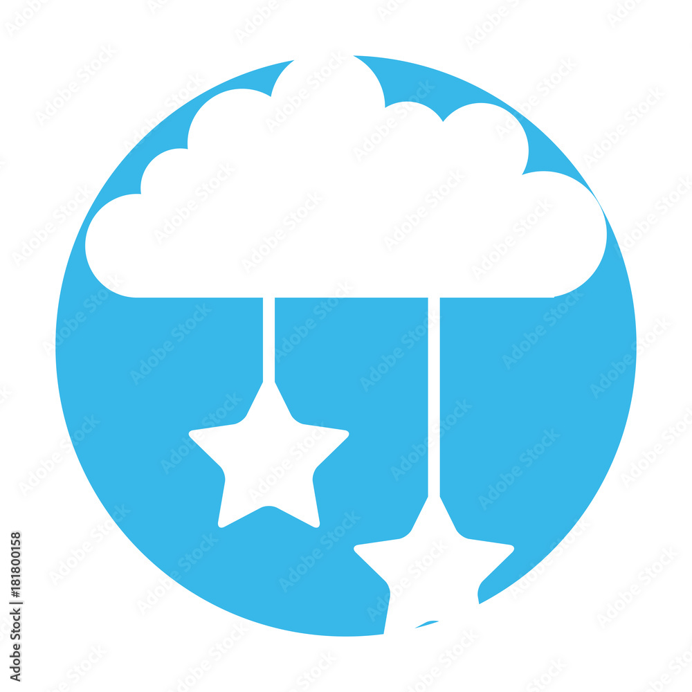 cloud sky with stars vector illustration design cloud sky with stars vector illustration design
