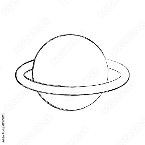 saturn planet isolated icon vector illustration design