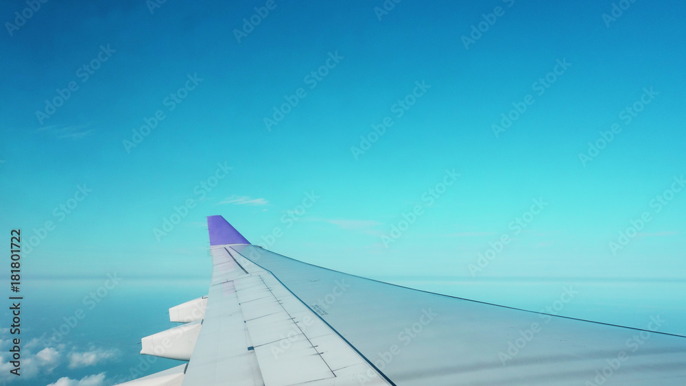 image of View from plane window to see the sky for background image of View from plane window to see the sky for background