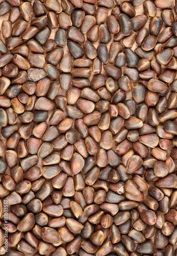 The texture of pine nuts. © welzevoul