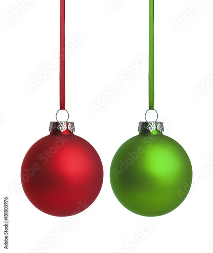 Rote Weihnachtskugel