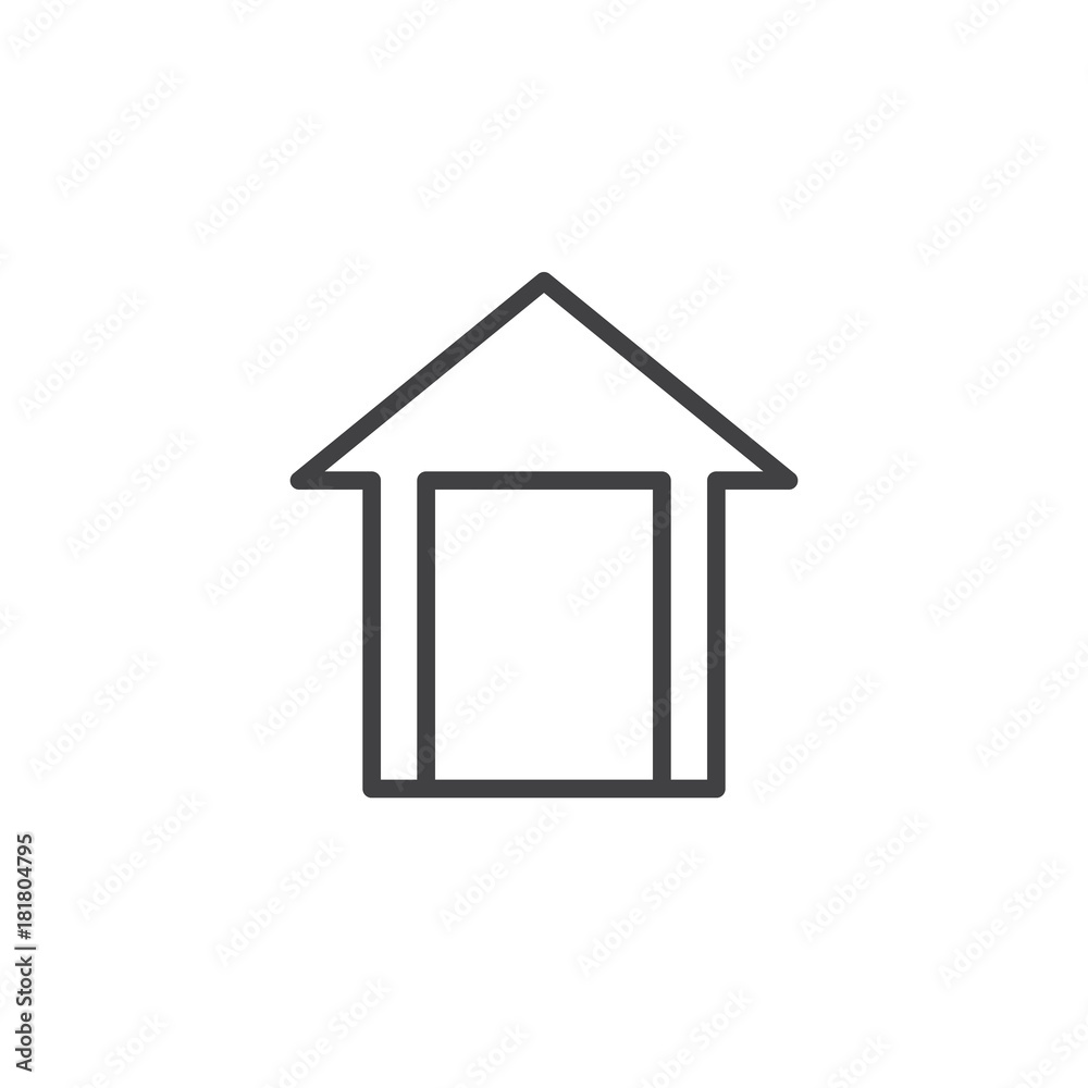 Home, house line icon, outline vector sign, linear style pictogram isolated on white. Home page symbol, logo illustration. Editable stroke Home, house line icon, outline vector sign, linear style pictogram isolated on white. Home page symbol, logo illustration. Editable stroke