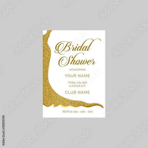 Bridal shower vector invitation