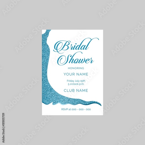 Bridal shower vector invitation