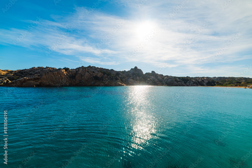 Fototapeta premium Sun shining over Spalmatore shore