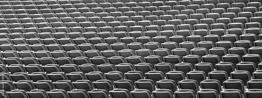 Obraz premium stadium with empty seats waiting for the start of the match