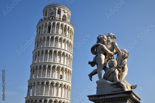 Tour penchée de Pise en Toscane, Italie