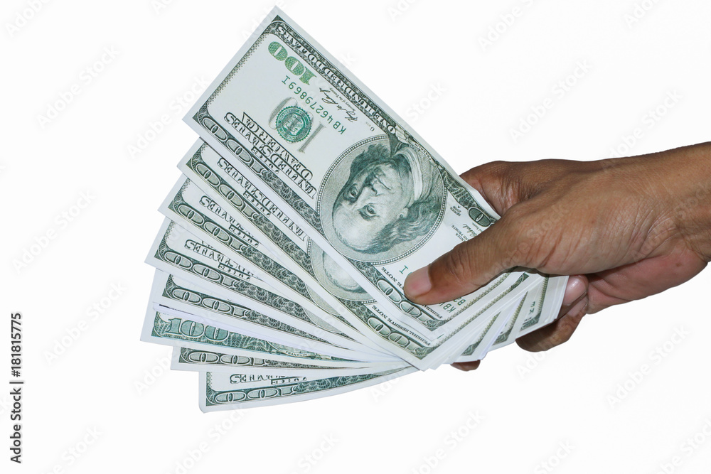 Soft focus and blurred rotating US banknotes Soft focus and blurred rotating US banknotes
