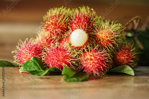 Fresh rambutan photo