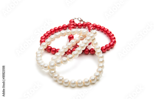 pearl necklace isolated