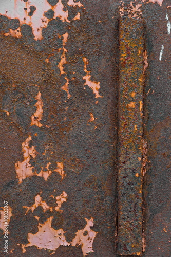 rusty iron plate