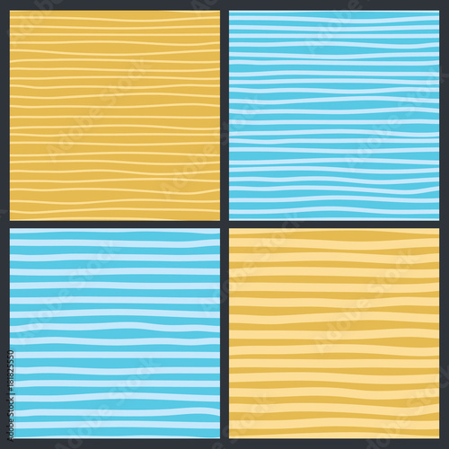 Collection of hand draw vector patterns.