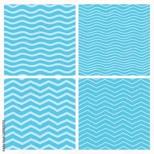 Collection of hand draw vector patterns.