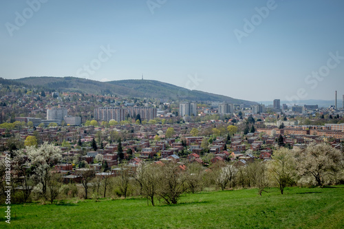Фотография Aerial view of Zlin city, Czech republic