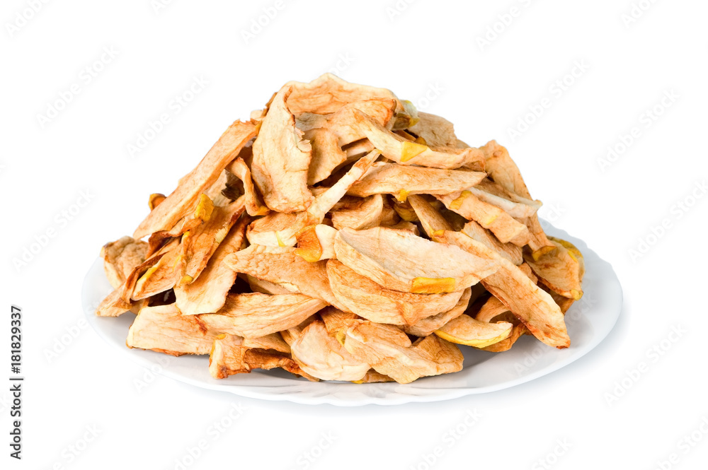 Sliced dry apples