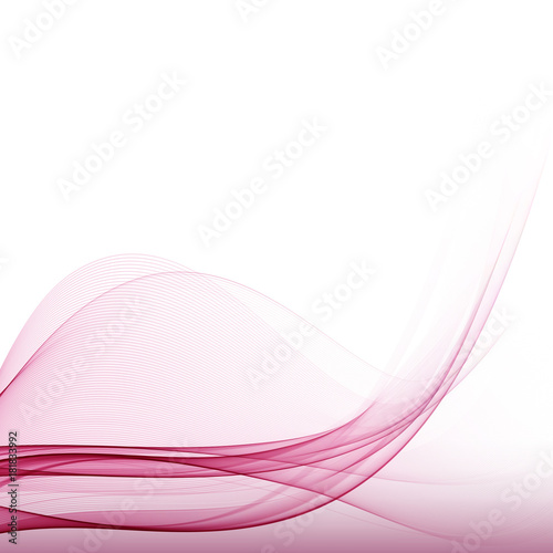 Vector abstract pink waves background