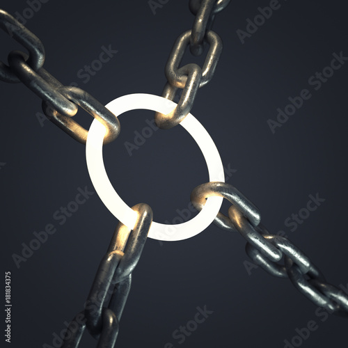3d steel chain