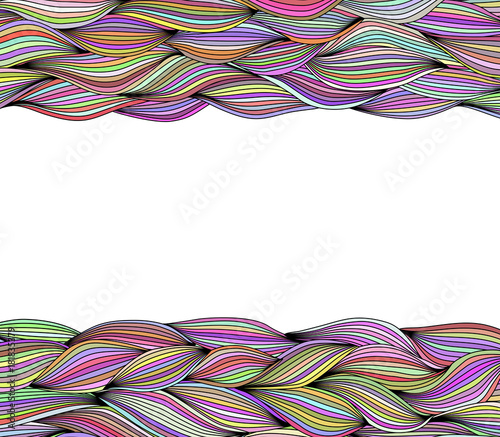 decorative background with horizontal wave Threads