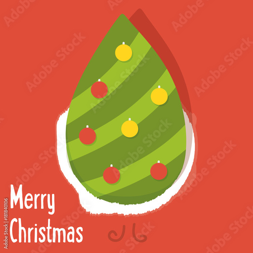 Christmas greeting card design. photo