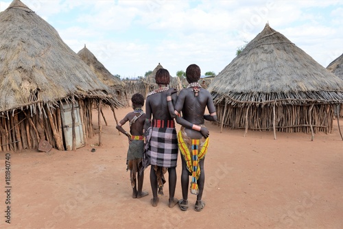 Women from the Hamer tribe in Ethiopia Africa