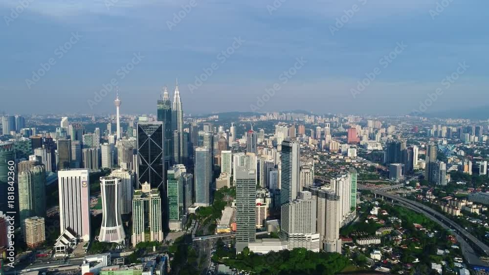 Skyscrapers in the city where offices are located. Skyscrapers in the city where offices are located.