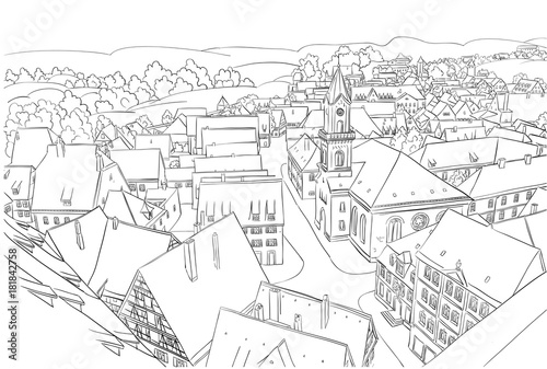 Nice small toun sketch.