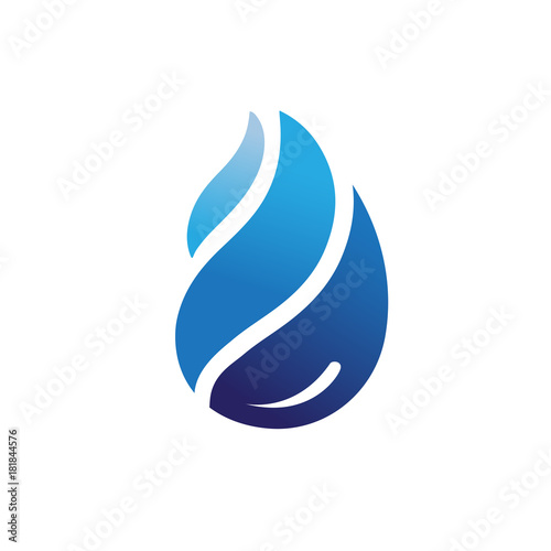 blue water drops logo