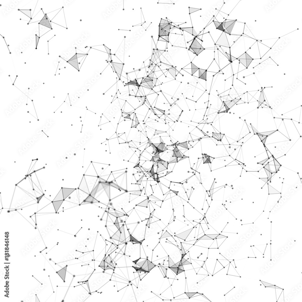 Abstract Network and Connect Background. Dots Connected by Lines. Digital data and deep web concept. 3d render illustration Abstract Network and Connect Background. Dots Connected by Lines. Digital data and deep web concept. 3d render illustration
