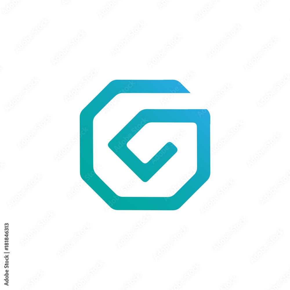 hexa letter g logo hexa letter g logo