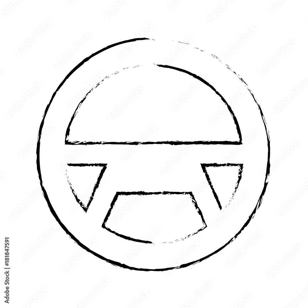 Obraz premium steering wheel car equipment web button vector illustration