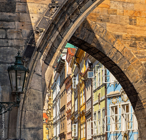 Colorful houses in the old ...