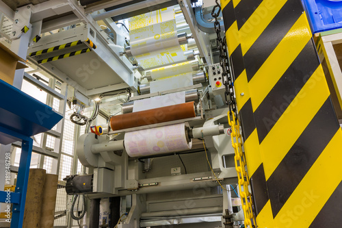 Intaglio Gravure Printer Equipment Paper Rolls Industrial Machine Print Material Nobody