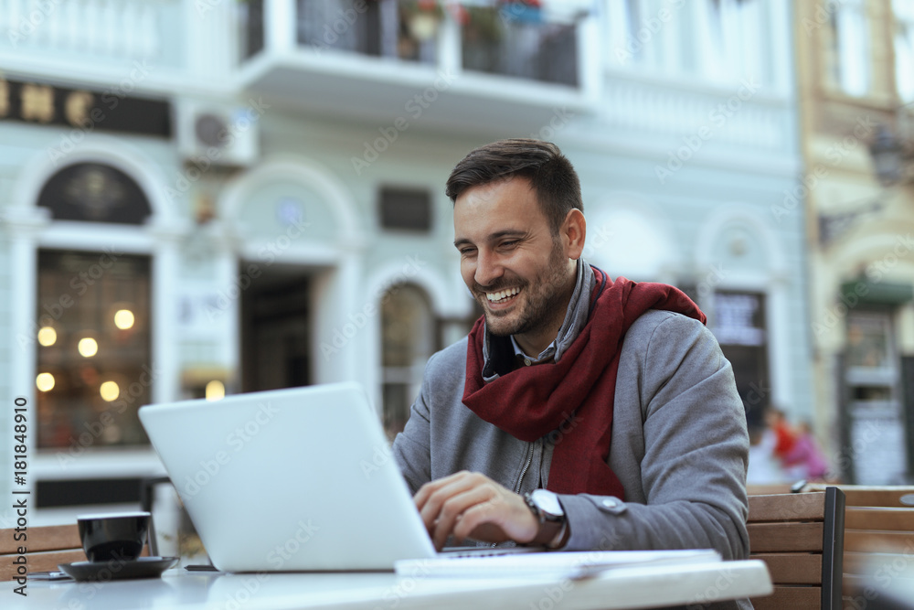 Man at coffee shop