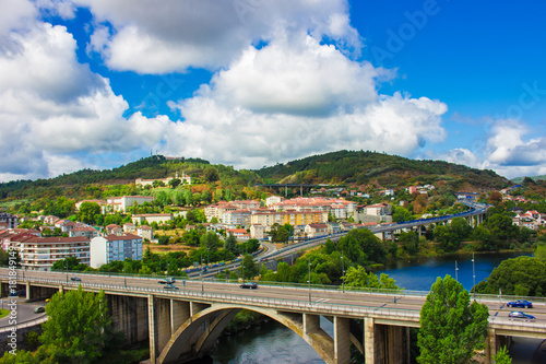 Bridge. River Minho. Ourense city, Galicia, Spain. Picture taken – 29 july 2017.