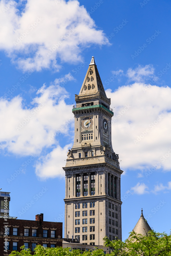 Top Half of Boston Clock Tower