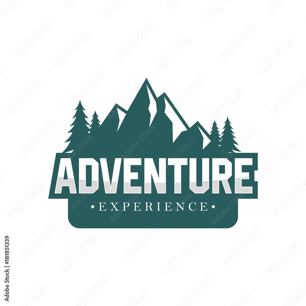 Outdoor and adventure logo design template