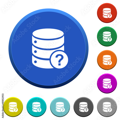 Database query beveled buttons