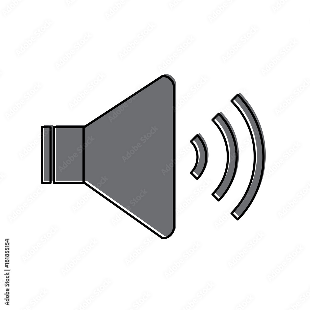speaker sound on icon image vector illustration design speaker sound on icon image vector illustration design
