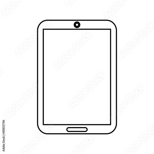 device technology tablet computer gadget vector illustration
