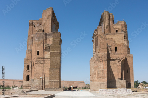 Ruins of Ak-Saray Palace, the residence of Timur in Shakhrisabz, Uzbekistan photo