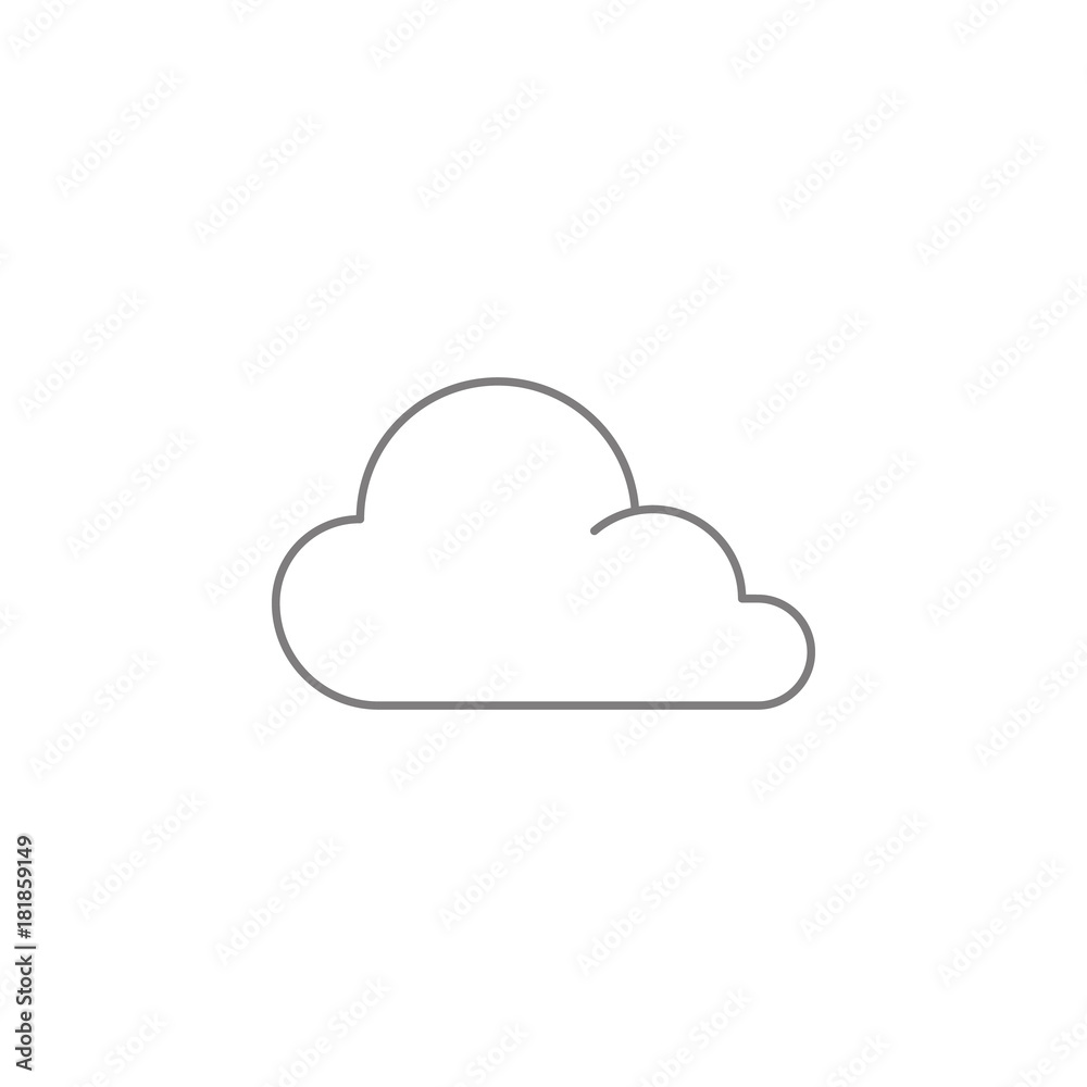 Cloud line icon. Web element. Premium quality graphic design. Signs symbols collection, simple icon for websites, web design, mobile app, info graphics Cloud line icon. Web element. Premium quality graphic design. Signs symbols collection, simple icon for websites, web design, mobile app, info graphics