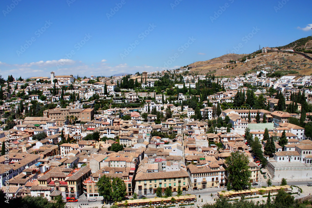 City of Granada, Spain. Taken from Alhambra Palace.