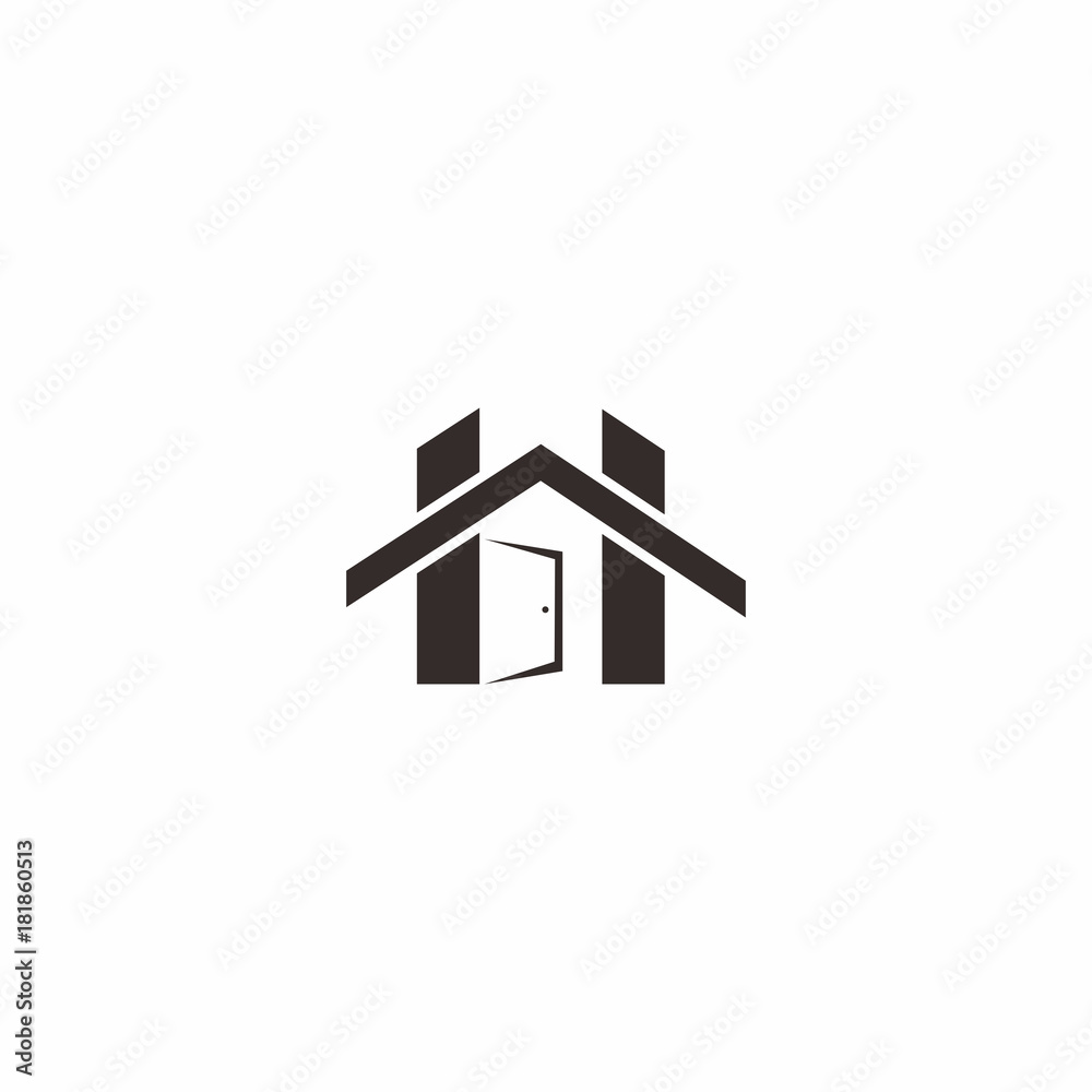 H Letter Home Logo Vector