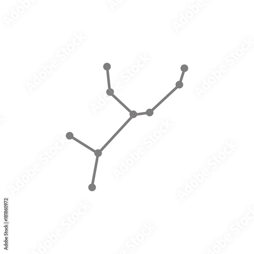 constellation and part of zodiacal system Virgo icon. Web element. Premium quality graphic design. Signs symbols collection, simple icon for websites, web design, mobile app, info graphics