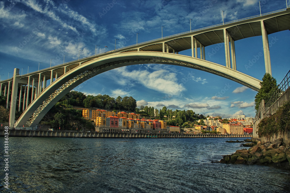 Arrabida bridge. Taken from Vila Nova de Gaia, Porto, Portugal.