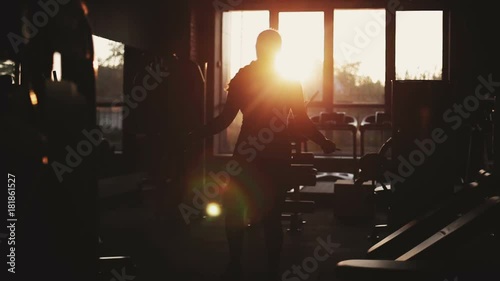 Crossfit girl jumping on rope