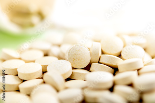Vitamins, pills and tablets