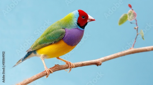 Photographie Pretty Gouldian Finch from Australia