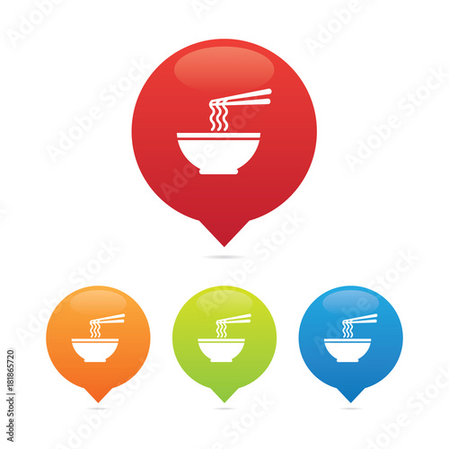 Colorful Round Ramen Noodle Markers