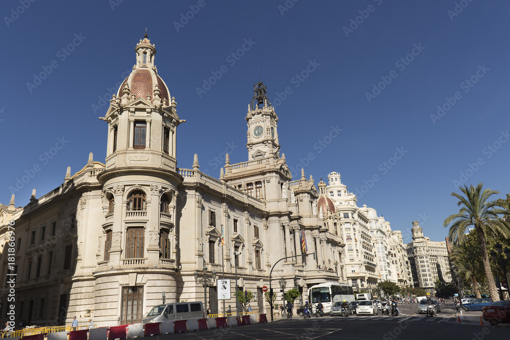 City Hall of the Spanish city of Valencia
